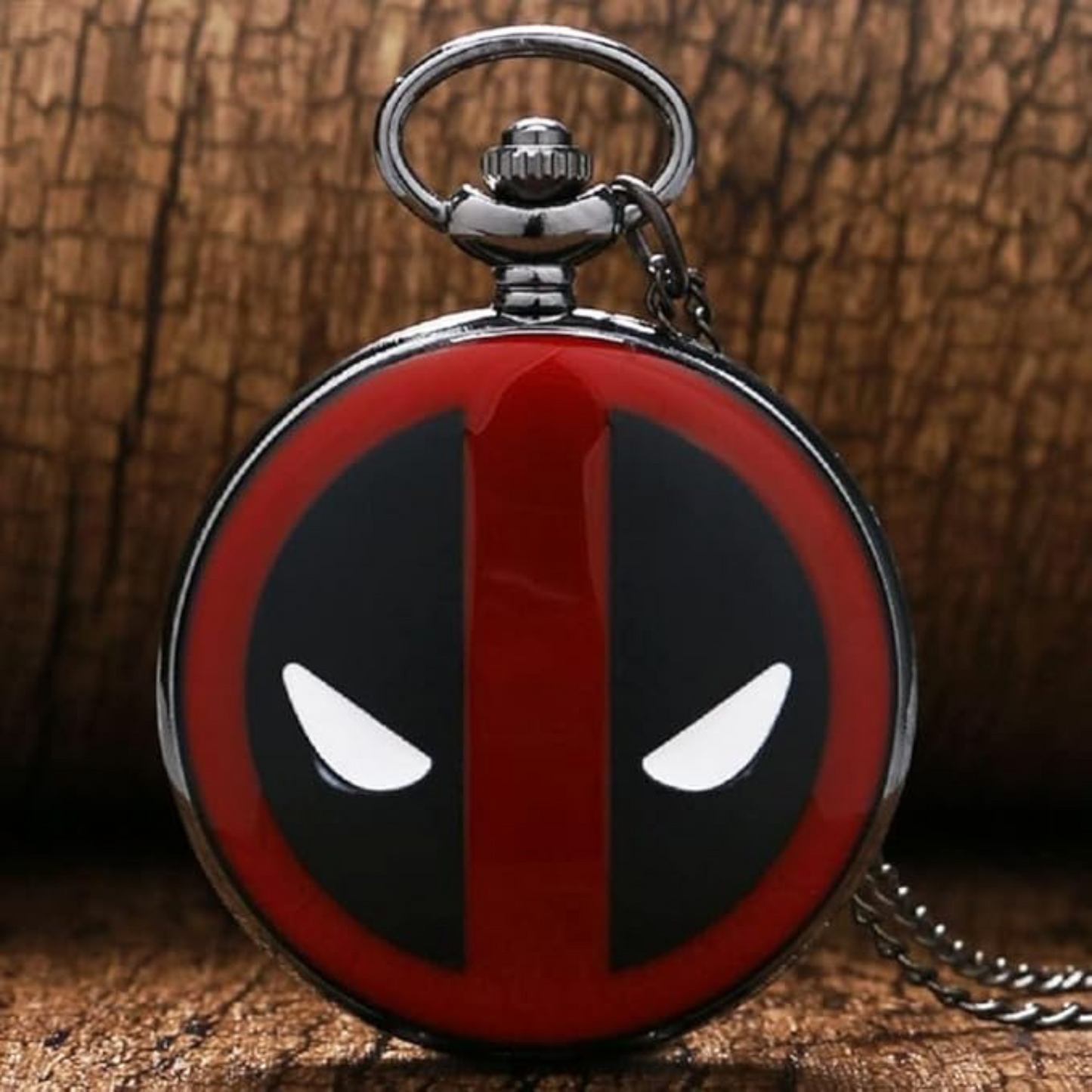 Deadpool Superhero Antique Pocket Watch Classic Vintage Retro Metal Keychain for Car Bikes Key Ring