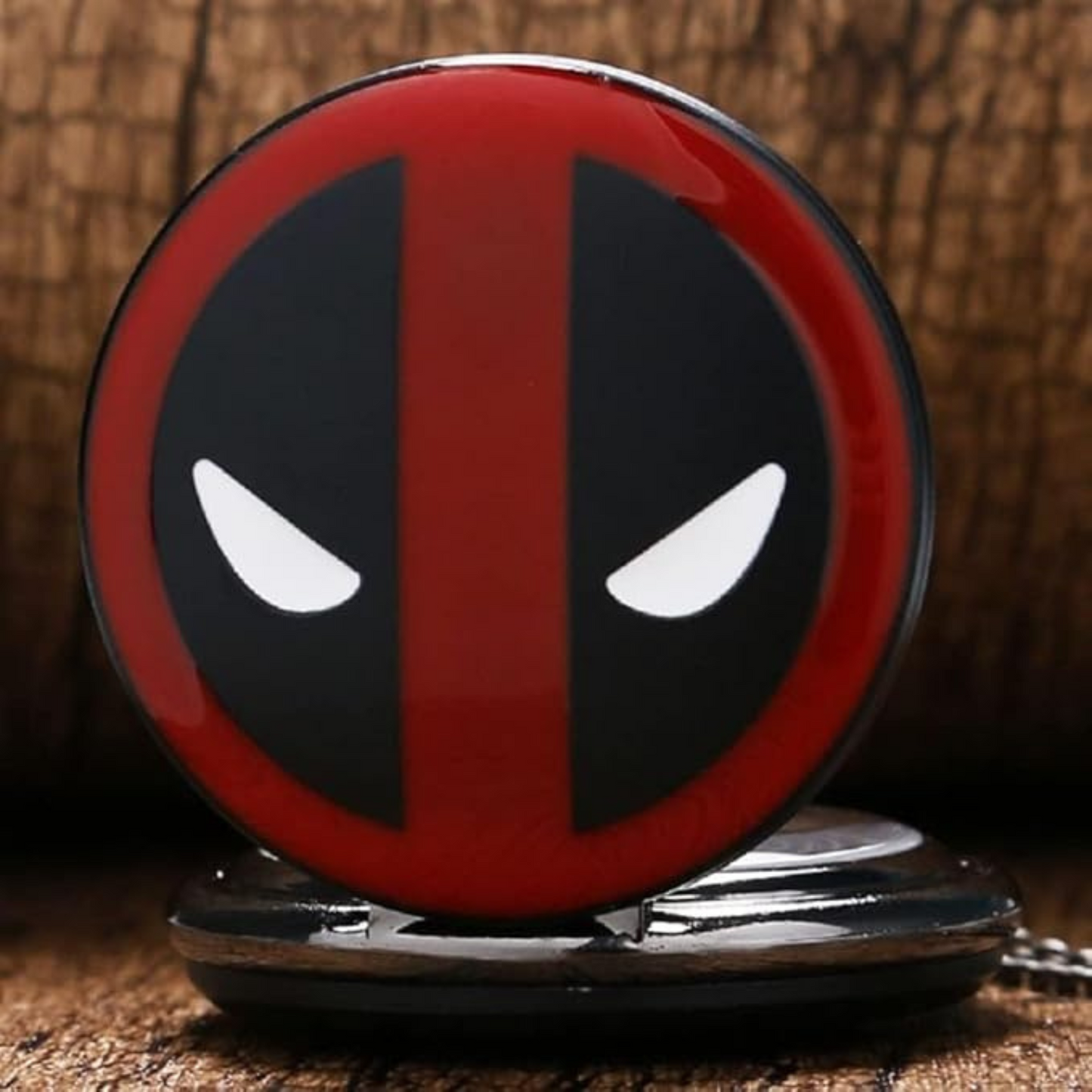 Deadpool Superhero Antique Pocket Watch Classic Vintage Retro Metal Keychain for Car Bikes Key Ring