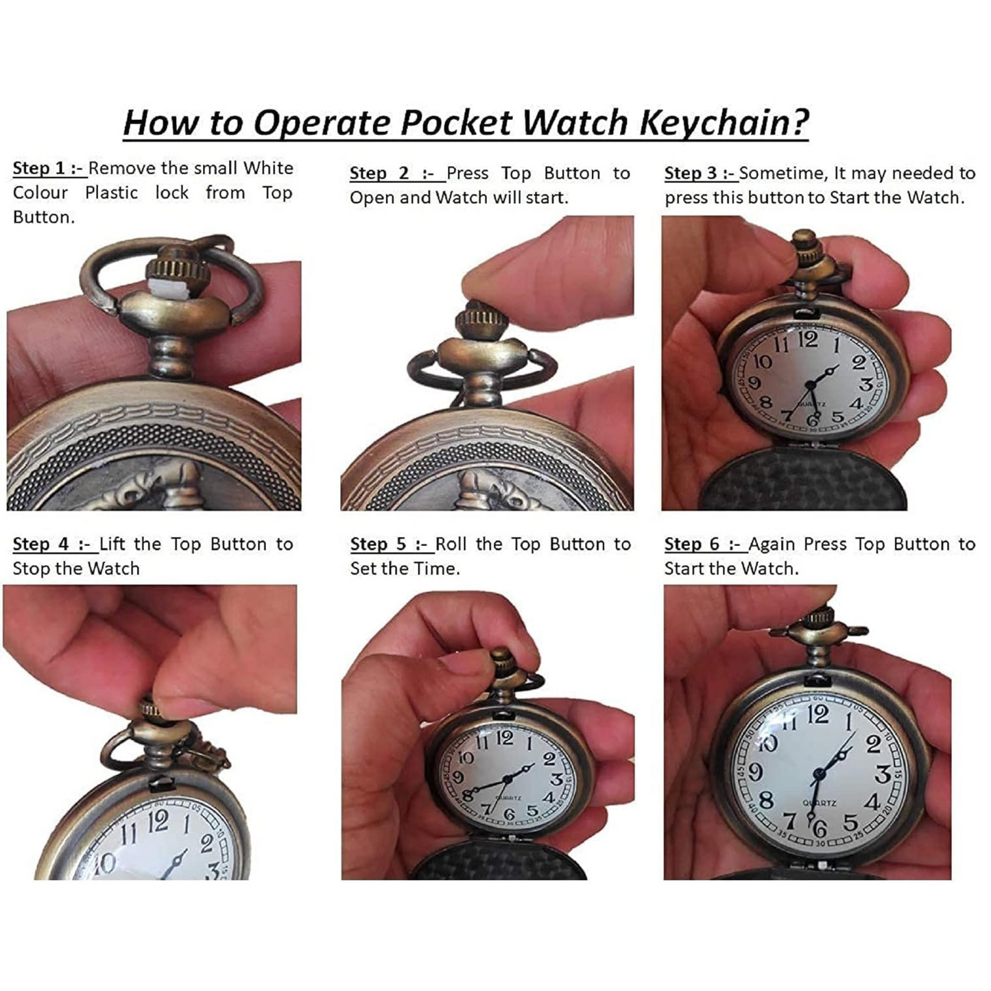Captain America Shield Pocket Watch Metal Keychain