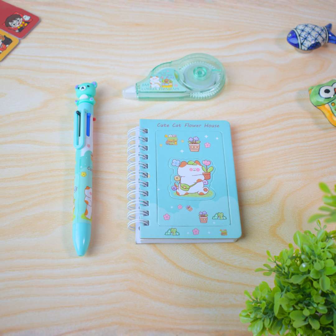 Stationery Gift Set – Notebook, Pen & Correction Tape