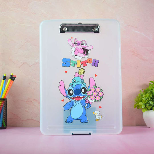 A4 Plastic Storage Clipboard with Case | Character Print Exam Pad & Document Organizer for Students & Office - image 3