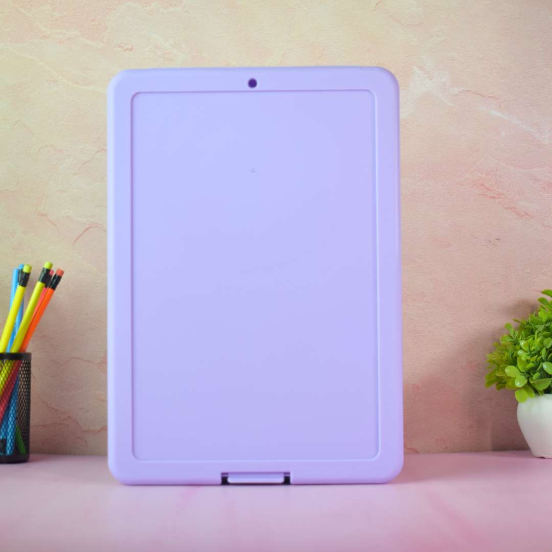 A4 Plastic Storage Clipboard with Case | Character Print Exam Pad & Document Organizer for Students & Office