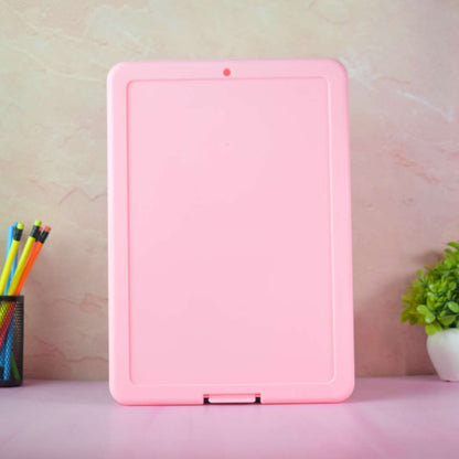 A4 Plastic Storage Clipboard with Case | Character Print Exam Pad & Document Organizer for Students & Office
