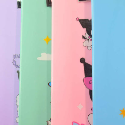 A4 Plastic Storage Clipboard with Case | Character Print Exam Pad & Document Organizer for Students & Office