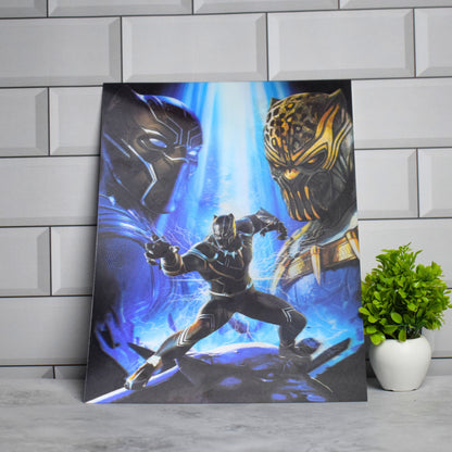 Black Panther vs Killmonger Battle Artwork – 3D Lenticular A3 Poster