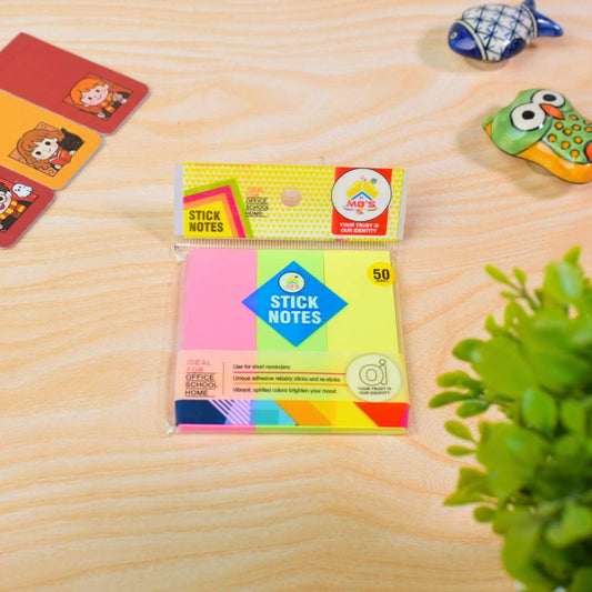 Colorful Sticky Notes Set – Multi-Color Self-Adhesive Memo Pads