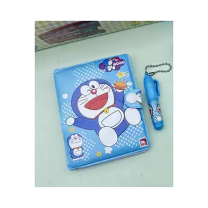 Doraemon Cute Laptop Diary Set – Mini Notebook with Pen & Accessories