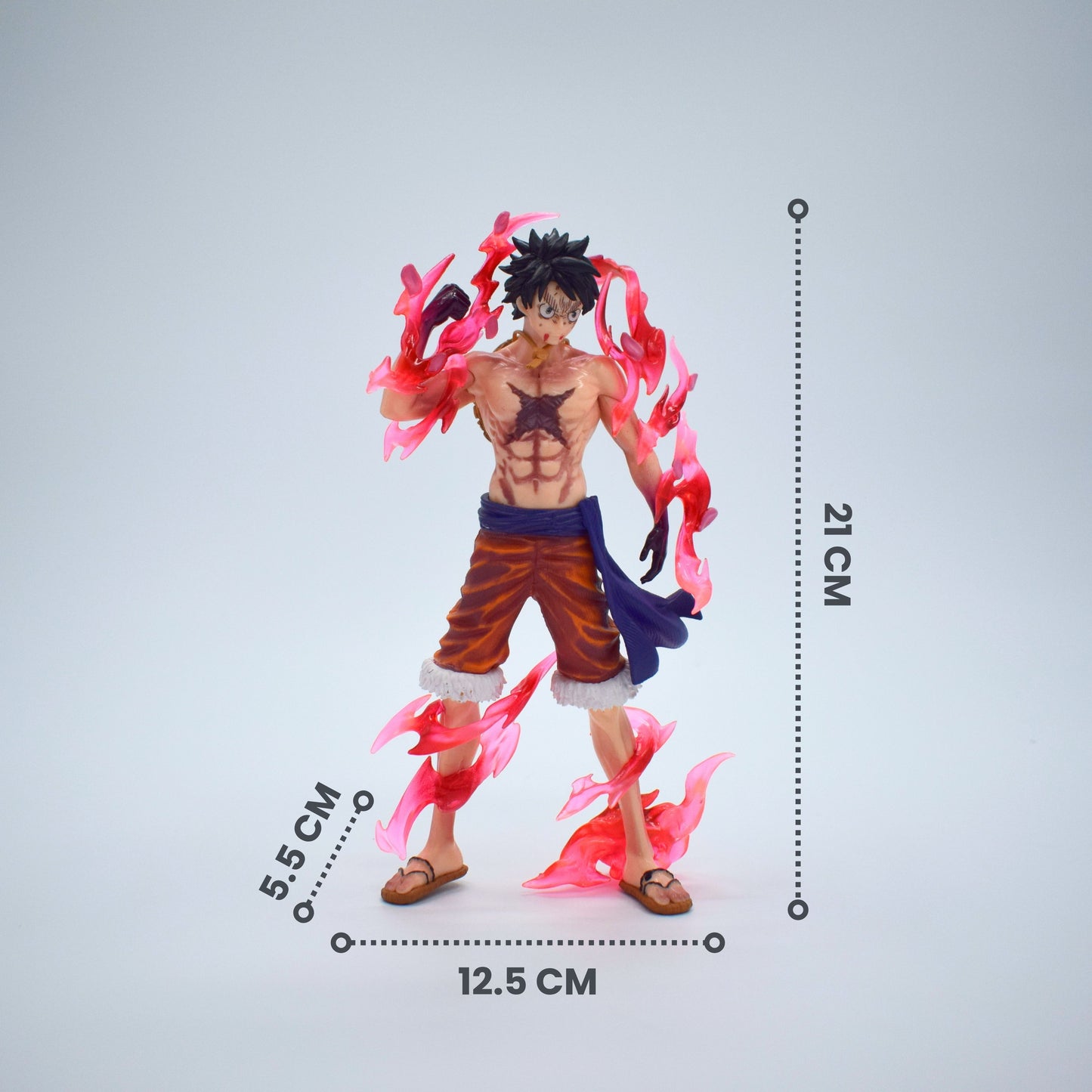 Luffy Gear 2 – 21cm Premium Anime Action Figure with Flame Effects