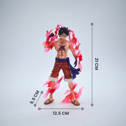 Luffy Gear 2 – 21cm Premium Anime Action Figure with Flame Effects