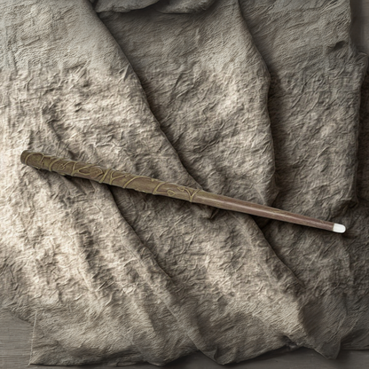 Hermione’s replica wand resting inside a velvet-lined collector's gift box