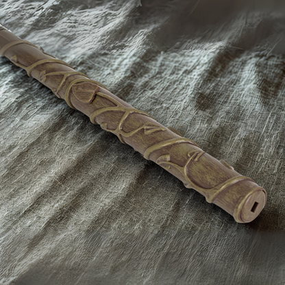 Hermione’s replica wand resting inside a velvet-lined collector's gift box