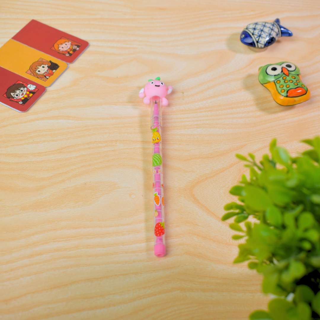 Cute Fruit Character Pen – Cartoon Top Writing Pen for Kids