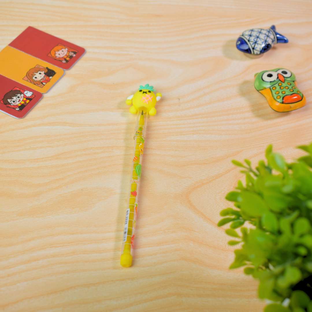 Cute Fruit Character Pen – Cartoon Top Writing Pen for Kids