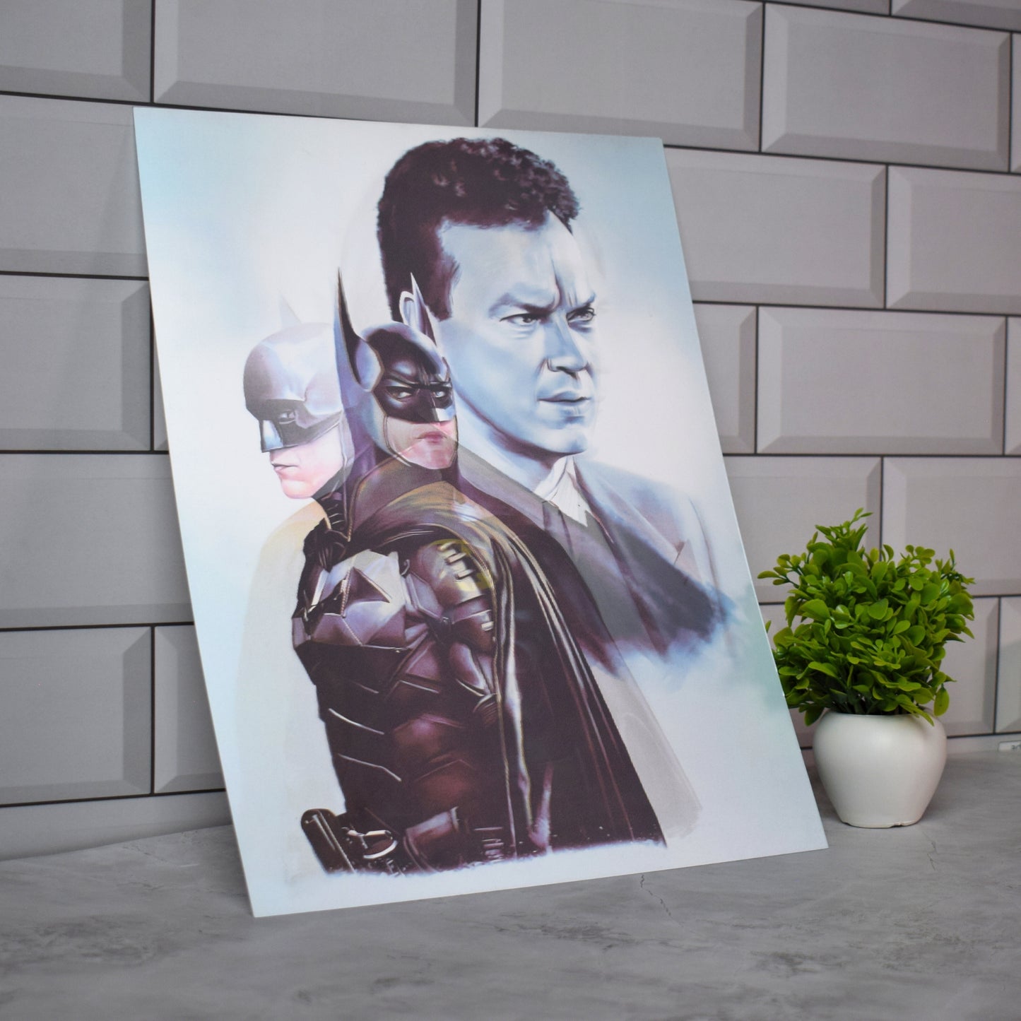 Batman Bruce Wayne Dual Identity Artwork – 3D Lenticular A3 Poster