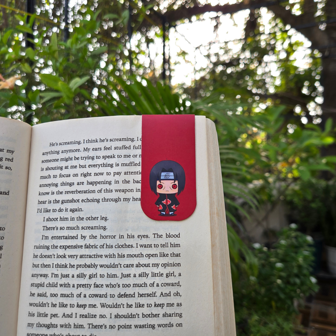 Naruto Akatsuki Magnetic Bookmarks – Set of 6 | Chibi Itachi, Pain, Deidara & More