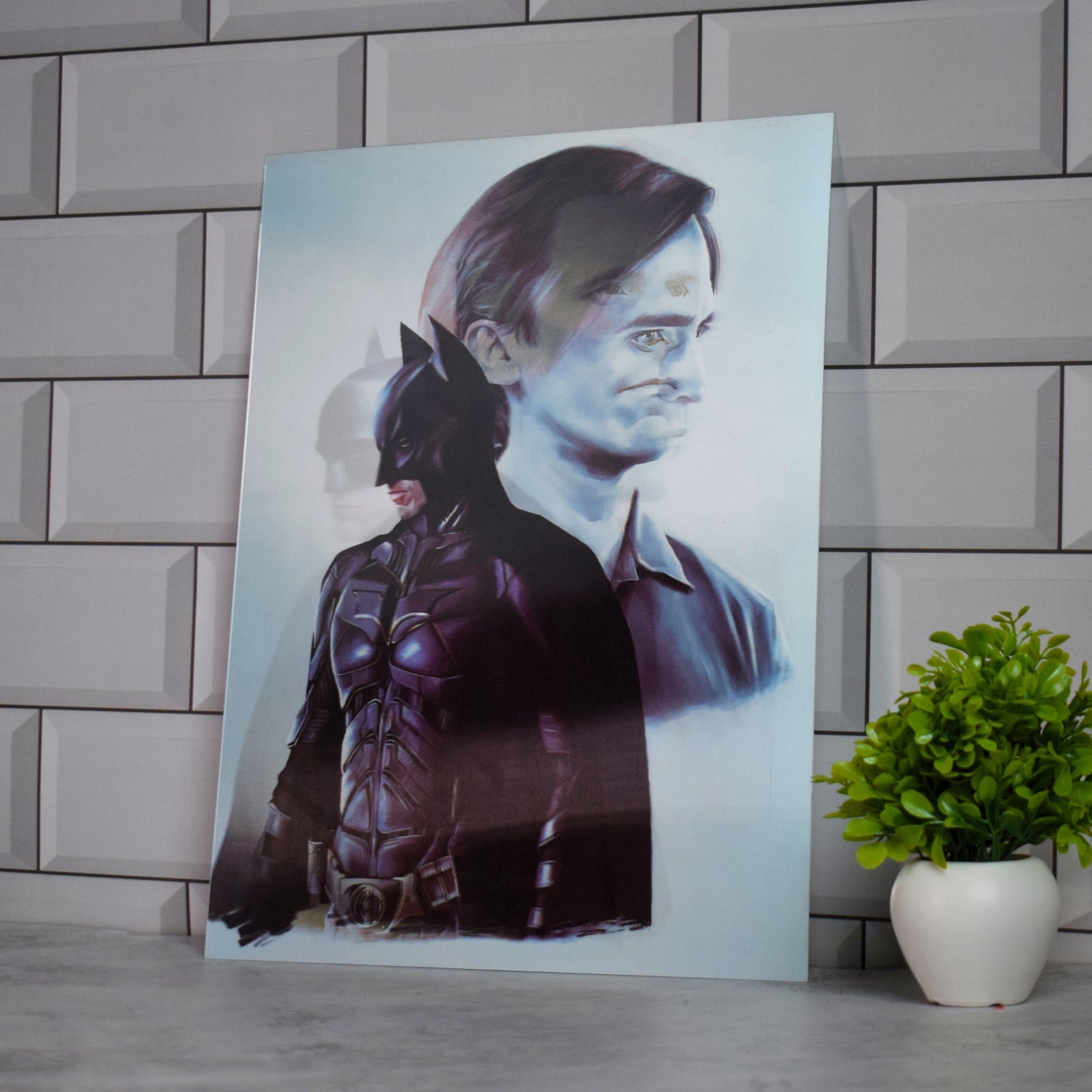 Batman Bruce Wayne Dual Identity Artwork – 3D Lenticular A3 Poster