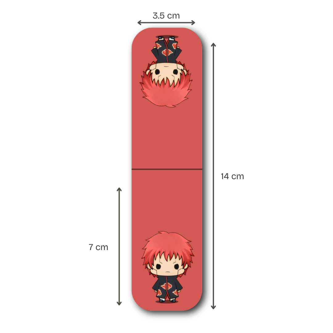 Naruto Akatsuki Magnetic Bookmarks – Set of 6 | Chibi Itachi, Pain, Deidara & More
