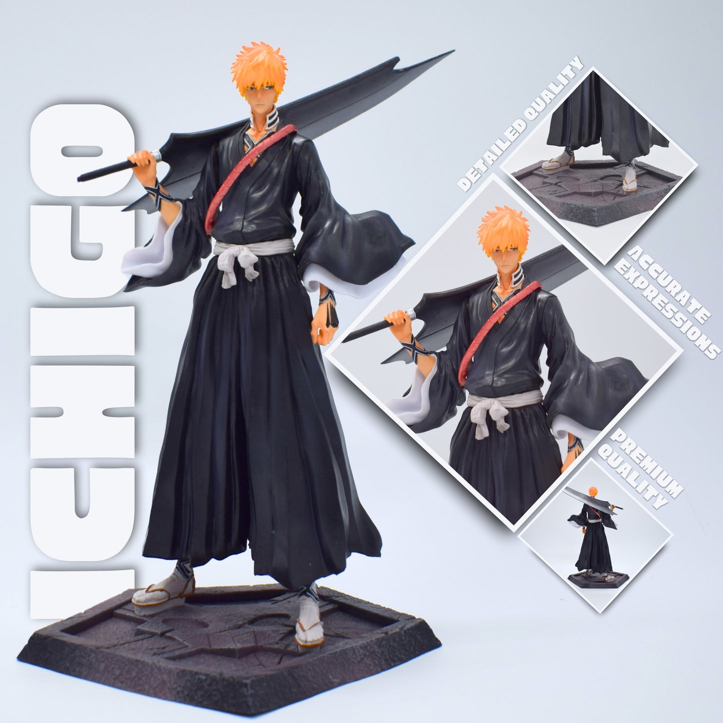 Ichigo Kurosaki – 33cm Premium Anime Figure with Bankai Sword