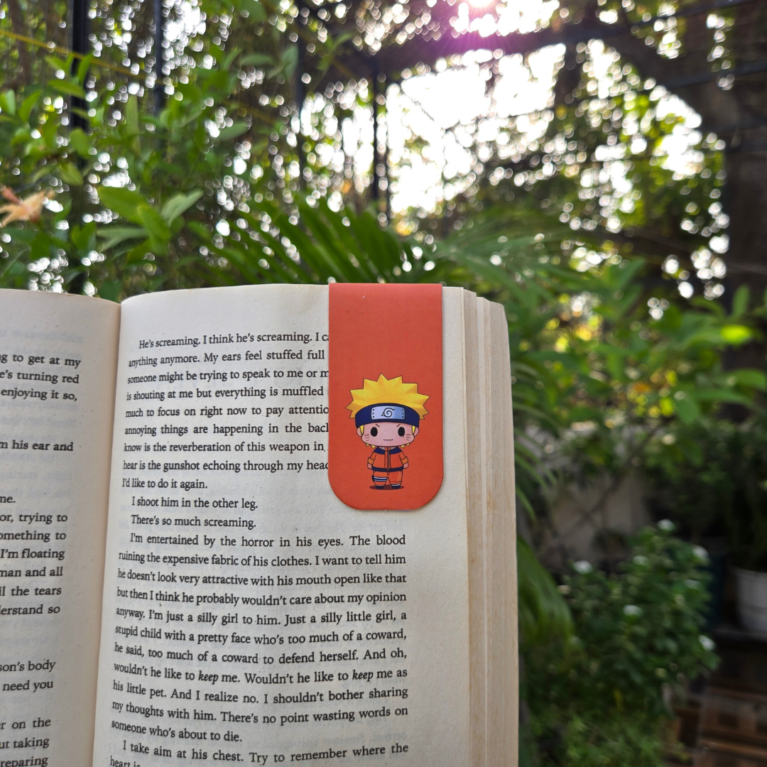 Naruto Shippuden Magnetic Bookmarks – Set of 9 | Chibi Naruto, Itachi, Kakashi & More
