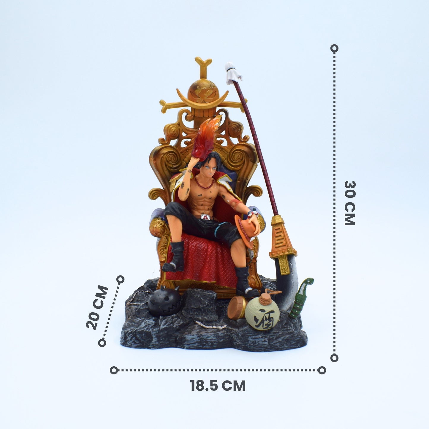 Portgas D. Ace Throne Edition – 30cm Premium Anime Collectible Figure