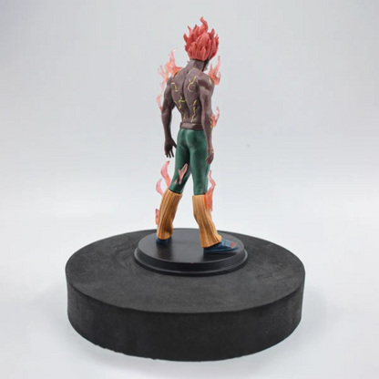Might Guy 8 Gates action figure – 18 cm tall with red flames and battle pose from Naruto Shippuden