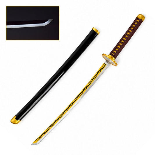 Demon Slayer: Zenitsu Nichirin Katana Led Katana 104cm anime cosplay katana - image 6