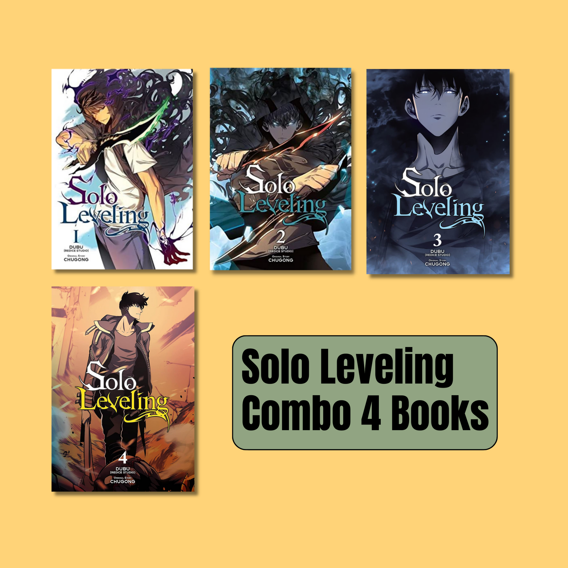 Combo] Solo Leveling : 4 Books (Black and White, Paperback) - Gyaanstore