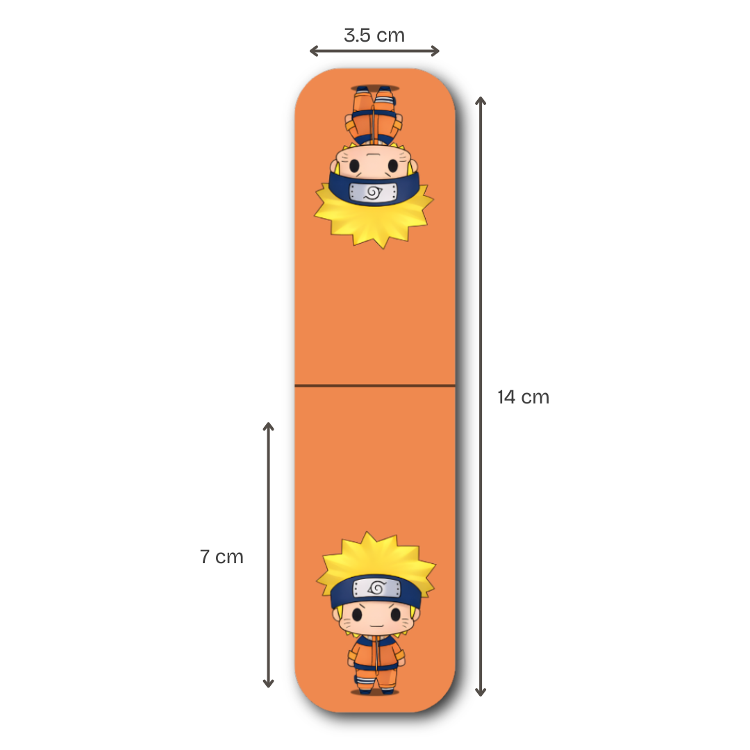 Naruto Shippuden Magnetic Bookmarks – Set of 9 | Chibi Naruto, Itachi, Kakashi & More
