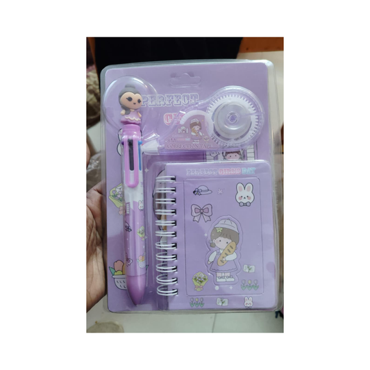 Perfect Girls Day Stationery Gift Set – Notebook, Pen & Correction Tape