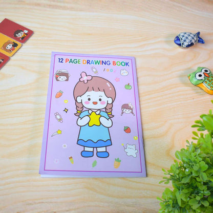 Art & Stationery Kit with Colors – Zip Pouch Set (Cute Girl, Space Travel & Cute Bunny Themes)