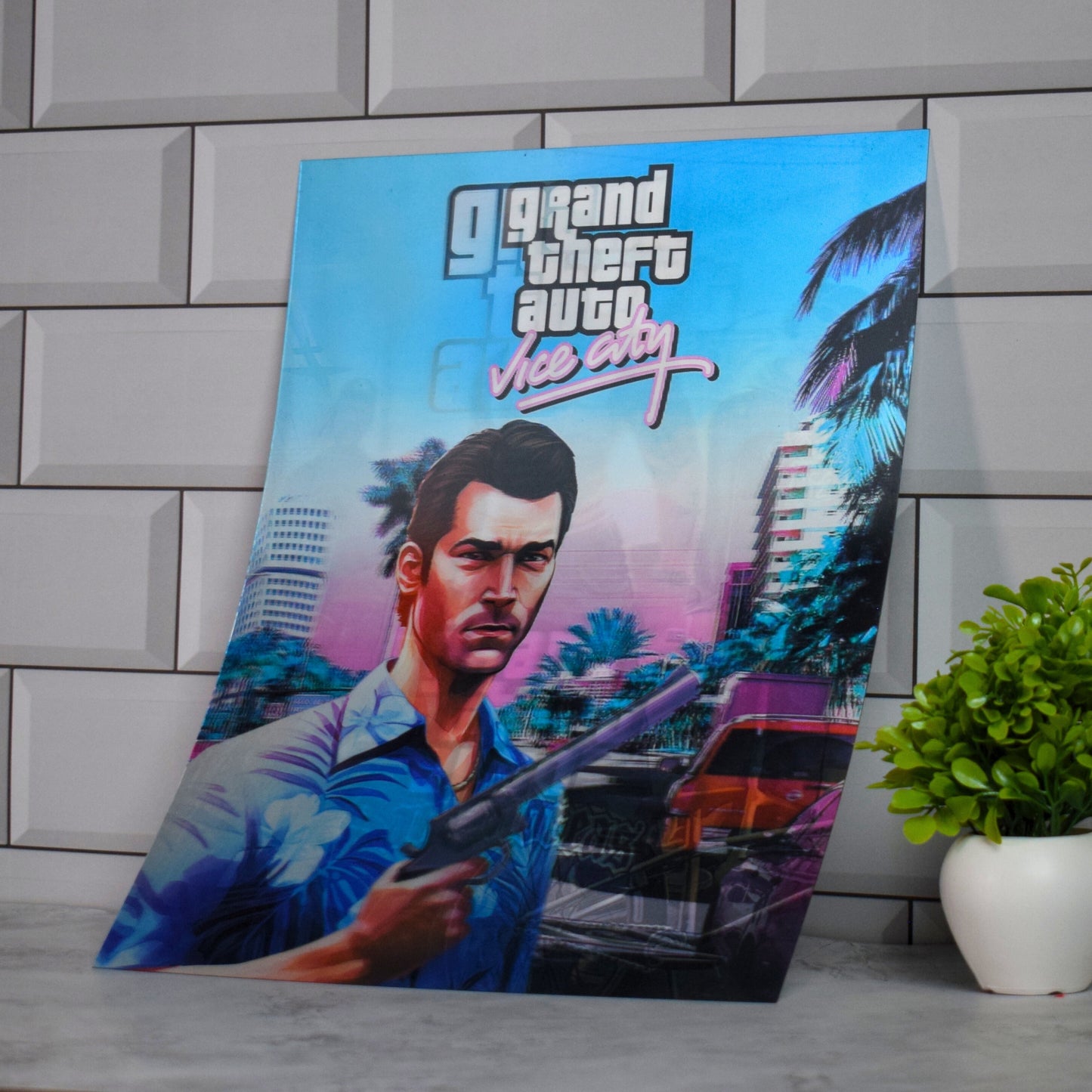 GTA V Trio Character Artwork – 3D Lenticular A3 Poster