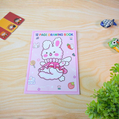 Art & Stationery Kit with Colors – Zip Pouch Set (Cute Girl, Space Travel & Cute Bunny Themes)