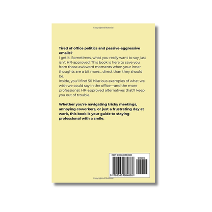 HR Approved: From What You Want to Say to What You Should Say | Gag Gifts for Coworkers, Friends, and Family