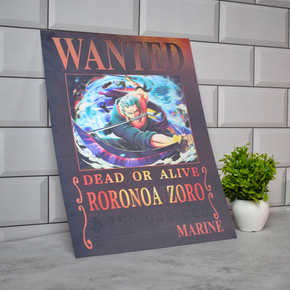 Portgas D. Ace Wanted Poster Artwork – 3D Lenticular A3 Poster