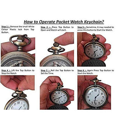 Iron Man Pocket Watch Keychain Antique Vintage Classic Retro Metal Keychain for Car Bikes Key Ring