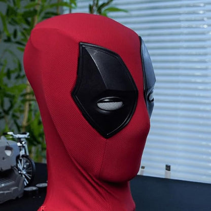 Deadpool 3 Helmet Wearable Decorative Showpiece – 18 cm (Plastic, Red)