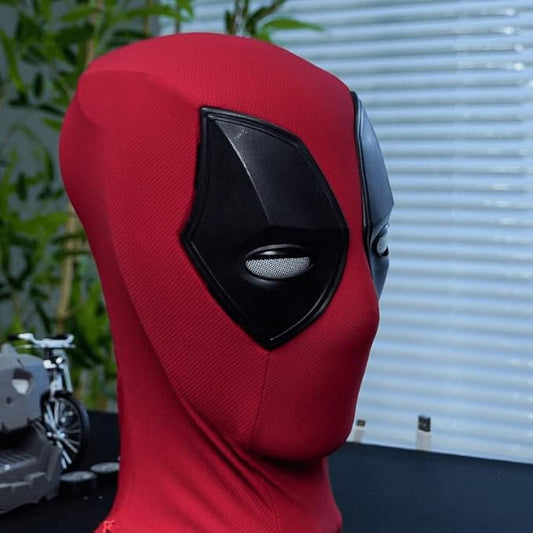 Deadpool 3 Helmet Wearable Decorative Showpiece – 18 cm (Plastic, Red)