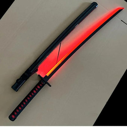 Ichigo Kurosaki Zangetsu Black Katana – 104 cm Neon LED Anime Sword