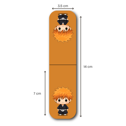 Bleach Magnetic Bookmarks – Set of 6 | Chibi Ichigo, Rukia, Toshiro, Renji & More