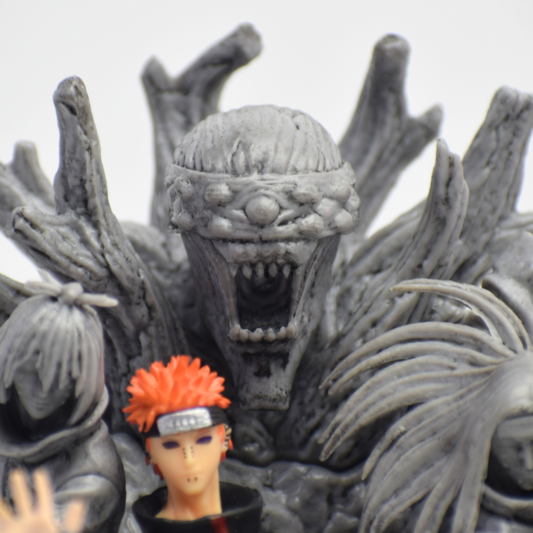 Naruto Shippuden Pain Six Paths Figure – Akatsuki Diorama Statue with Six Paths of Pain Base