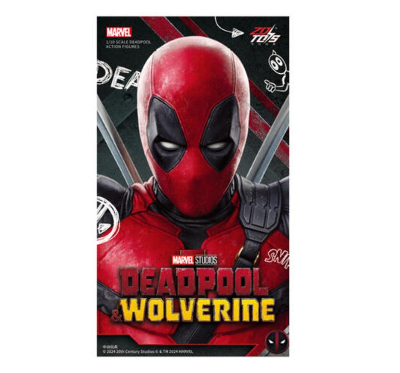 Deadpool ZD Toys Action Figure – 1/10 Scale Marvel Collectible (Deadpool & Wolverine)