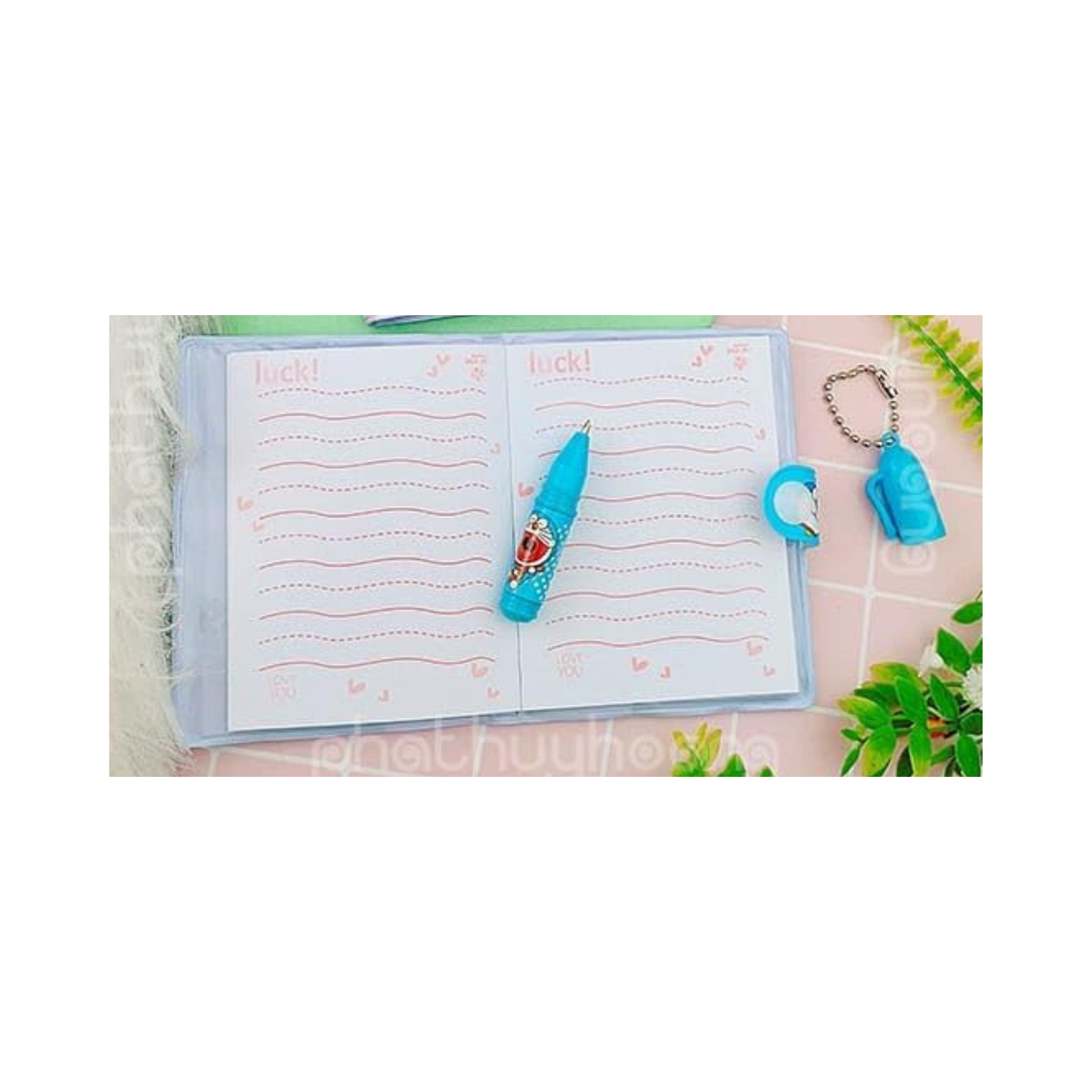 Doraemon Cute Laptop Diary Set – Mini Notebook with Pen & Accessories