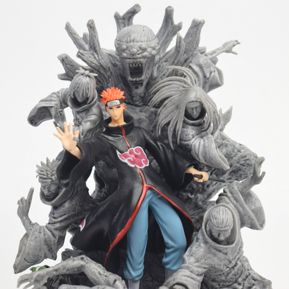 Naruto Shippuden Pain Six Paths Figure – Akatsuki Diorama Statue with Six Paths of Pain Base