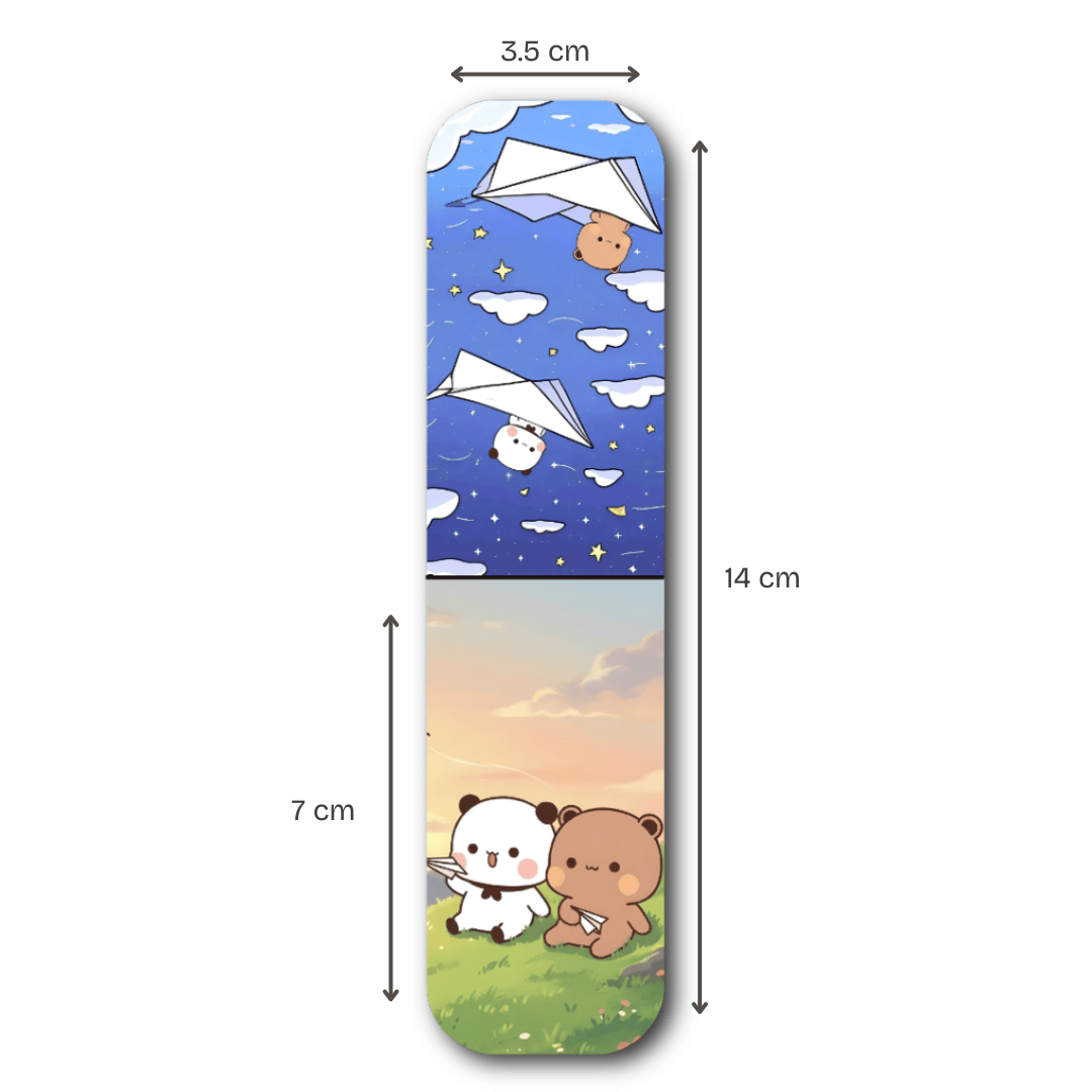 Dudu Bubu Panda Bear Magnetic Bookmarks Set of 6 + 1 Free – Gyaanstore