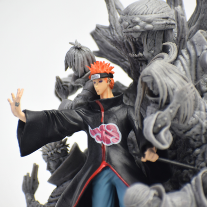 Naruto Shippuden Pain Six Paths Figure – Akatsuki Diorama Statue with Six Paths of Pain Base