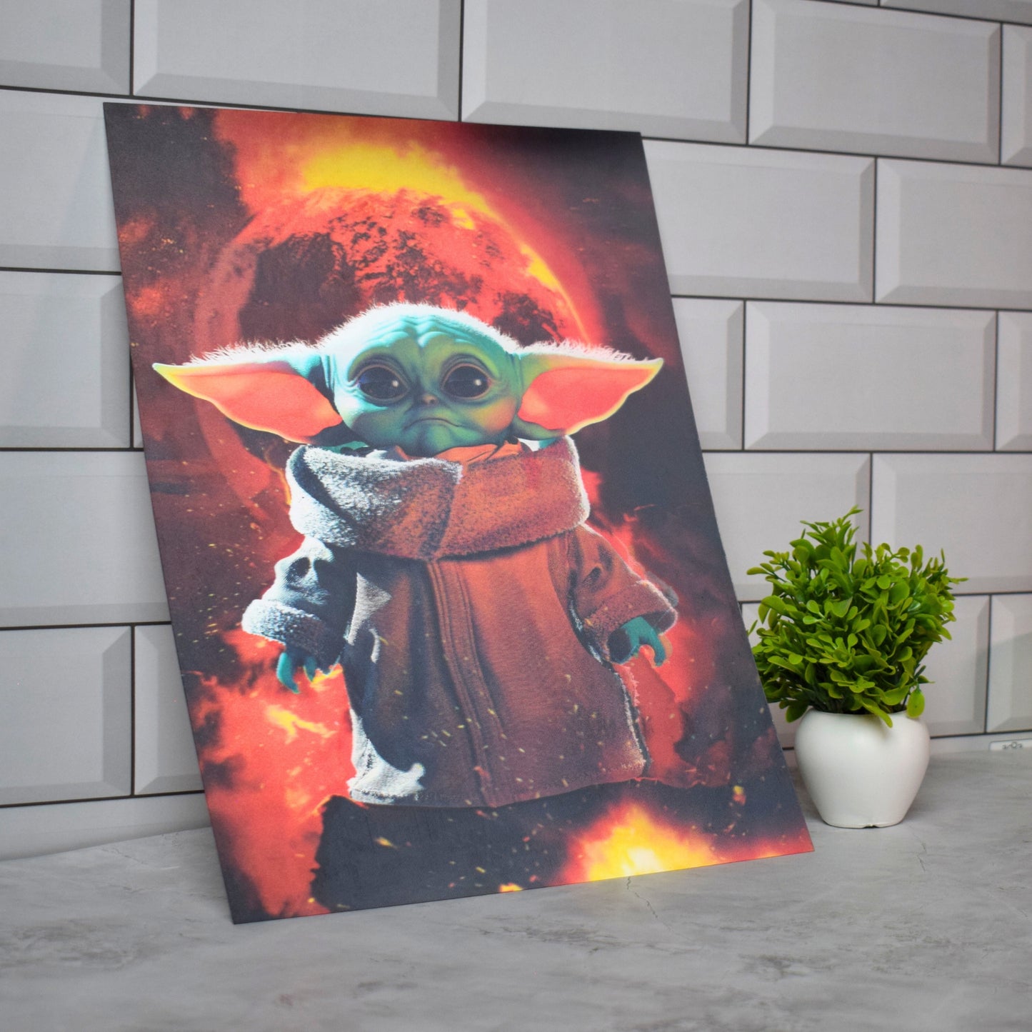 Baby Yoda Grogu Artwork – 3D Lenticular A3 Poster