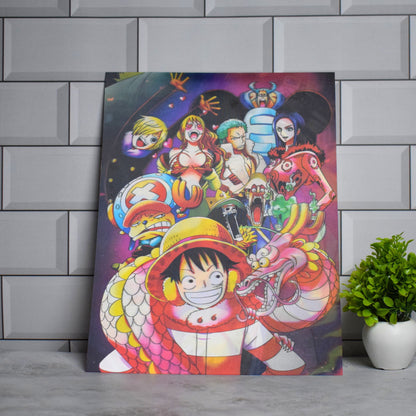 Straw Hat Pirates Collage – One Piece | 3D Lenticular A3 Poster