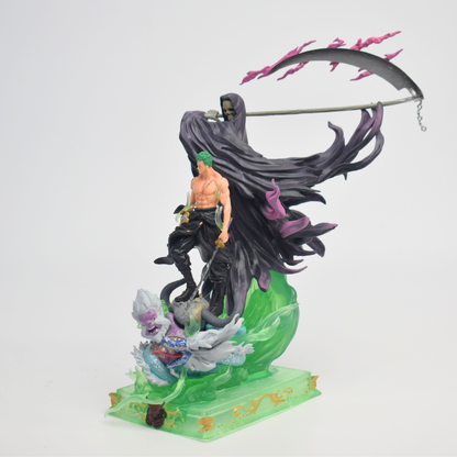 One Piece Roronoa Zoro King of Hell Figure – Grim Reaper Diorama Statue with Kaido Base