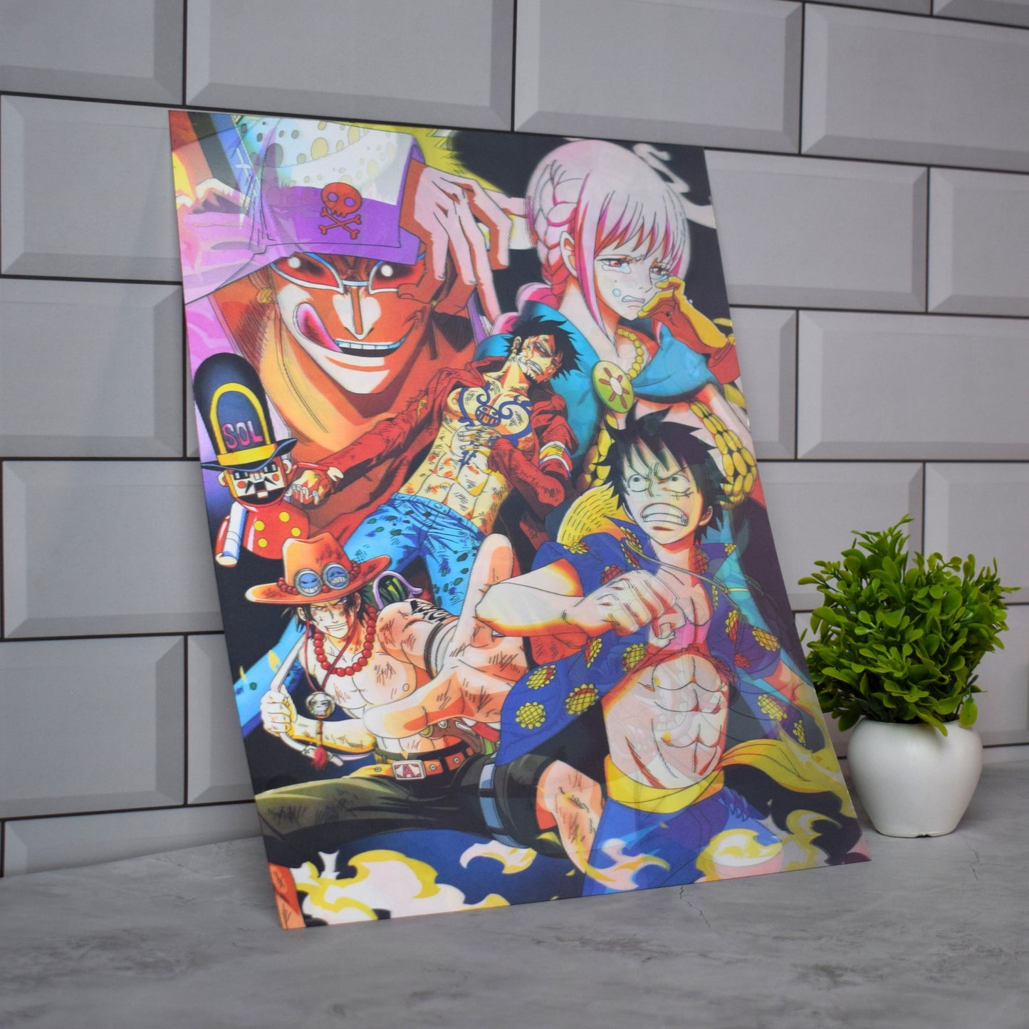 Straw Hat Pirates Collage – One Piece | 3D Lenticular A3 Poster