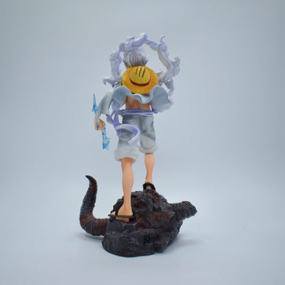 Gear 5 Luffy – 38cm Premium Anime Figure with LED Skull Base